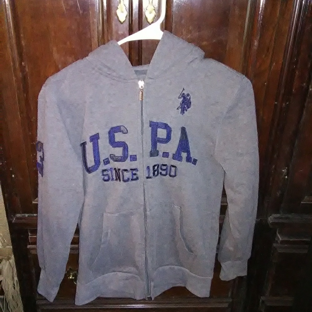 Boys polo hooded sweatcoat